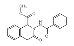 methyl 2-benzamido-3-oxo-1,4-dihydroisoquinoline-1-carboxylate Structure