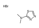 N,N-dimethyl-1,3,4-thiadiazol-2-amine,hydrobromide结构式