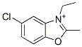 5-Chloro-3-ethyl-2-methylbenzoxazolium structure