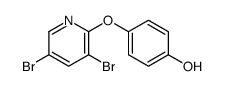 4-(3,5-dibromopyridin-2-yl)oxyphenol Structure