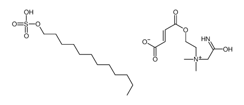 (Z)-(2-amino-2-oxoethyl)[2-[(3-carboxy-1-oxoallyl)oxy]ethyl]dimethylammonium dodecyl sulphate structure