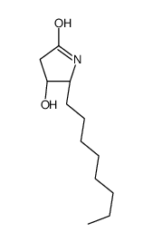 (4R,5R)-4-hydroxy-5-octylpyrrolidin-2-one Structure