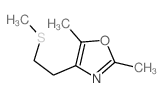 Oxazole,2,5-dimethyl-4-[2-(methylthio)ethyl]- Structure