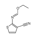 ethyl N-(3-cyanothiophen-2-yl)methanimidate结构式