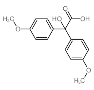 Benzeneacetic acid, a-hydroxy-4-methoxy-a-(4-methoxyphenyl)- structure