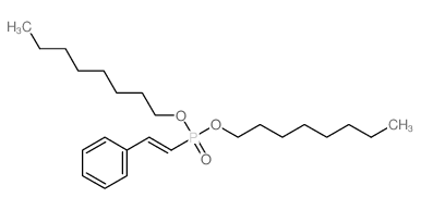Phosphonic acid,(2-phenylethenyl)-, dioctyl ester (9CI)结构式
