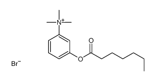 (3-heptanoyloxyphenyl)-trimethylazanium,bromide Structure