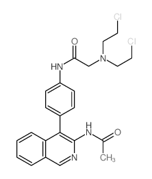Acetamide,N-[4-[3-(acetylamino)-4-isoquinolinyl]phenyl]-2-[bis(2-chloroethyl)amino]-结构式