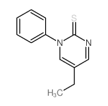2(1H)-Pyrimidinethione,5-ethyl-1-phenyl- structure