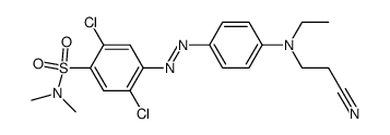 2,5-dichloro-4-[[4-[(2-cyanoethyl)ethylamino]phenyl]azo]-N,N-dimethylbenzenesulphonamide picture