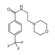 N-(2-morpholin-4-ylethyl)-4-(trifluoromethyl)benzamide结构式