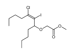 methyl 2-(7-chloro-6-iodoundec-6-en-5-yl)oxyacetate Structure