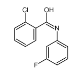 2-chloro-N-(3-fluorophenyl)benzamide结构式