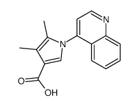 4,5-dimethyl-1-quinolin-4-ylpyrrole-3-carboxylic acid结构式