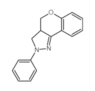 [1]Benzopyrano[4,3-c]pyrazole, 2,3,3a,4-tetrahydro-2-phenyl-结构式