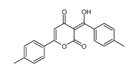 3-[hydroxy-(4-methylphenyl)methylidene]-6-(4-methylphenyl)pyran-2,4-dione Structure