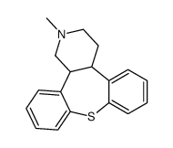 trans-1,2,3,4,4a,13b-hexahydro-2-methyldibenzo[2,3:6,7]thiepino[4,5-c]pyridine结构式