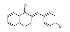 1(2H)-Naphthalenone,2-[(4-bromophenyl)methylene]-3,4-dihydro- Structure