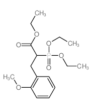 ethyl 2-diethoxyphosphoryl-3-(2-methoxyphenyl)propanoate结构式