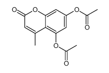 (5-acetyloxy-4-methyl-2-oxochromen-7-yl) acetate结构式