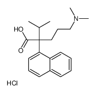 (4-carboxy-5-methyl-4-naphthalen-1-ylhexyl)-dimethylazanium,chloride结构式