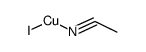 catena[(μ3-iodo)(acetonitrile-N)copper(I)]结构式