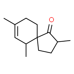 Spiro[4.5]dec-7-en-1-one, 2,6,8-trimethyl- (9CI) structure