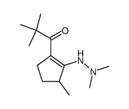 1-<2-(N,N-dimethylhydrazino)-3-methyl-1-cyclopentenyl>-2,2-dimethyl-1-propanone Structure
