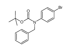 tert-butyl benzyl(4-bromophenyl)carbamate structure