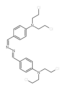 4-[(Z)-[[4-[bis(2-chloroethyl)amino]phenyl]methylidenehydrazinylidene]methyl]-N,N-bis(2-chloroethyl)aniline Structure