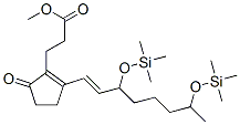 2-[3,7-Bis[(trimethylsilyl)oxy]-1-octenyl]-5-oxo-1-cyclopentene-1-propionic acid methyl ester结构式