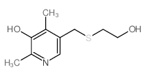 3-Pyridinol,5-[[(2-hydroxyethyl)thio]methyl]-2,4-dimethyl-结构式