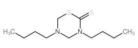 2H-1,3,5-Thiadiazine-2-thione, tetrahydro-3,5-dibutyl- Structure