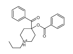 (4-benzoyl-1-propylpiperidin-4-yl) benzoate,hydron Structure