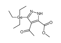 methyl 4-acetyl-5-triethylgermyl-1H-pyrazole-3-carboxylate Structure