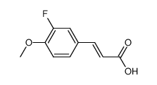 3-FLUORO-4-METHOXYCINNAMICACID结构式