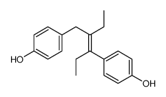 4-[(Z)-2-ethyl-3-(4-hydroxyphenyl)pent-2-enyl]phenol结构式