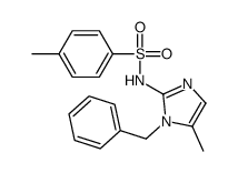 N-(1-benzyl-5-methylimidazol-2-yl)-4-methylbenzenesulfonamide结构式