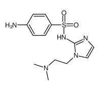 Benzenesulfonamide, 4-amino-N-(1-(2-(dimethylamino)ethyl)-1H-imidazol- 2-yl)- Structure