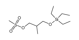 methanesulfonic acid (2-methyl-3-triethylsilyloxy)propyl ester结构式