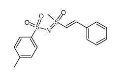 S-methyl-S-(trans-2-phenylethenyl)-N-(p-tolylsulfonyl)sulfoximine Structure