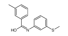 Benzamide, 3-methyl-N-[3-(methylthio)phenyl]- (9CI)结构式