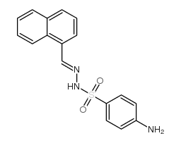Benzenesulfonic acid,4-amino-, 2-(1-naphthalenylmethylene)hydrazide结构式