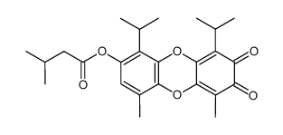 3-Methylbutanoic acid [7,8-dihydro-1,9-diisopropyl-4,6-dimethyl-7,8-dioxodibenzo[b,e][1,4]dioxin-2-yl] ester picture