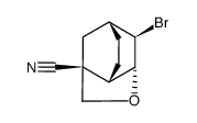 3-cyano-5-oxa-exo-10-bromotricyclo[4.3.1.03,7]decane结构式
