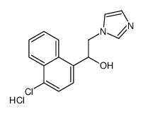 alpha-(4-Chloro-1-naphthyl)-1-imidazoleethanol hydrochloride结构式