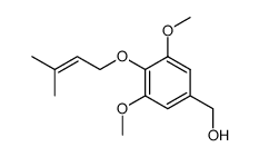 4-O-(2-methyl-2-butenyl)-3,5-dimethoxybenzyl alcohol Structure