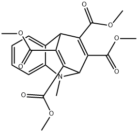 2,5-Dihydro-1-methyl-2,5-etheno-1H-1-benzazepine-3,4,10,11-tetracarboxylic acid tetramethyl ester结构式