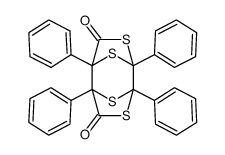 1,2,5,6-tetraphenyl-3,8,9,10-tetrathiatricyclo[4.2.1.12,5]decane-4,7-dione结构式