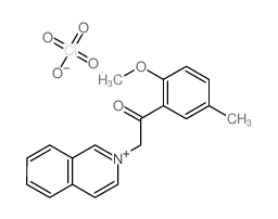 2-isoquinolin-2-ium-2-yl-1-(2-methoxy-5-methylphenyl)ethanone,perchlorate Structure